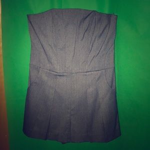 One piece strapless romper with pockets, sz 10